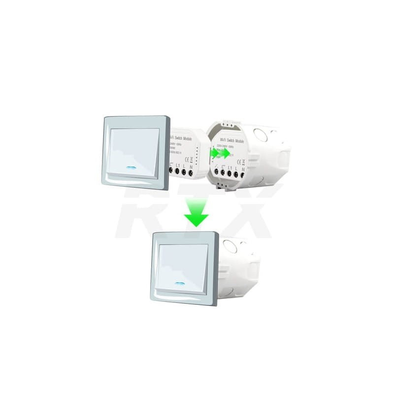 WiFi Switch Module TUYA gniazdko włącznik przekaźnik do puszki