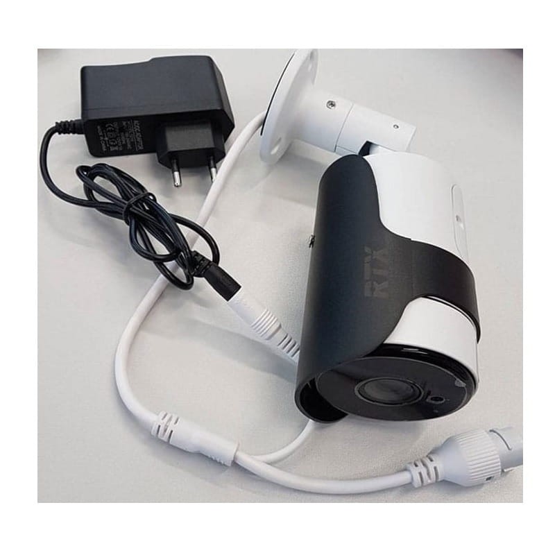 Tuya Inteligentna zewnętrzna kamera IP Wi-Fi P2P F + zasilacz