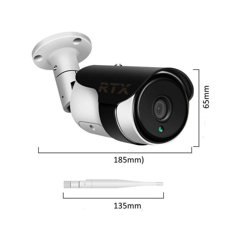 Tuya Inteligentna zewnętrzna kamera IP Wi-Fi P2P F wymiary