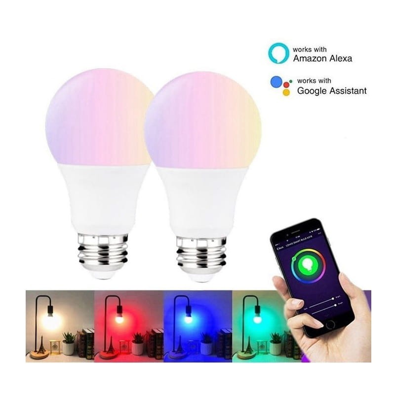 Inteligentna żarówka E27 RGB LED NEO WiFi Tuya paleta kolorów