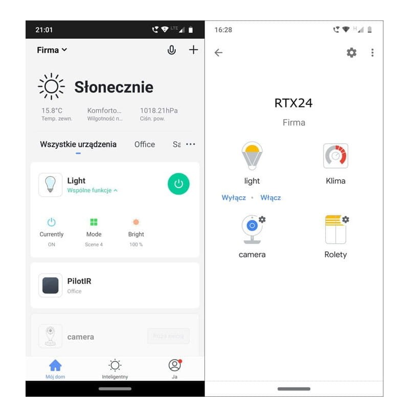 Inteligentna żarówka E27 RGB LED NEO WiFi Tuya sterowana smartfonem