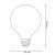 Żarówka LED E27 7,5W Filament G95 biała ciepła wymiary