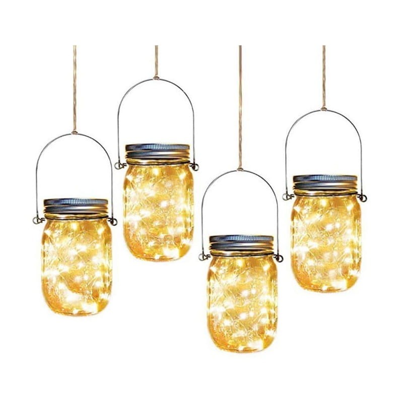 Lampa ogrodowa LED solarna wisząca LATARENKA SŁOIK