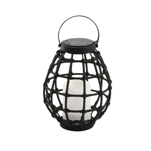 Lampa ogrodowa LED solarna wisząca KOGE 23cm IP44 czarna metal