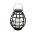 Lampa ogrodowa LED solarna wisząca KOGE 23cm IP44 czarna metal
