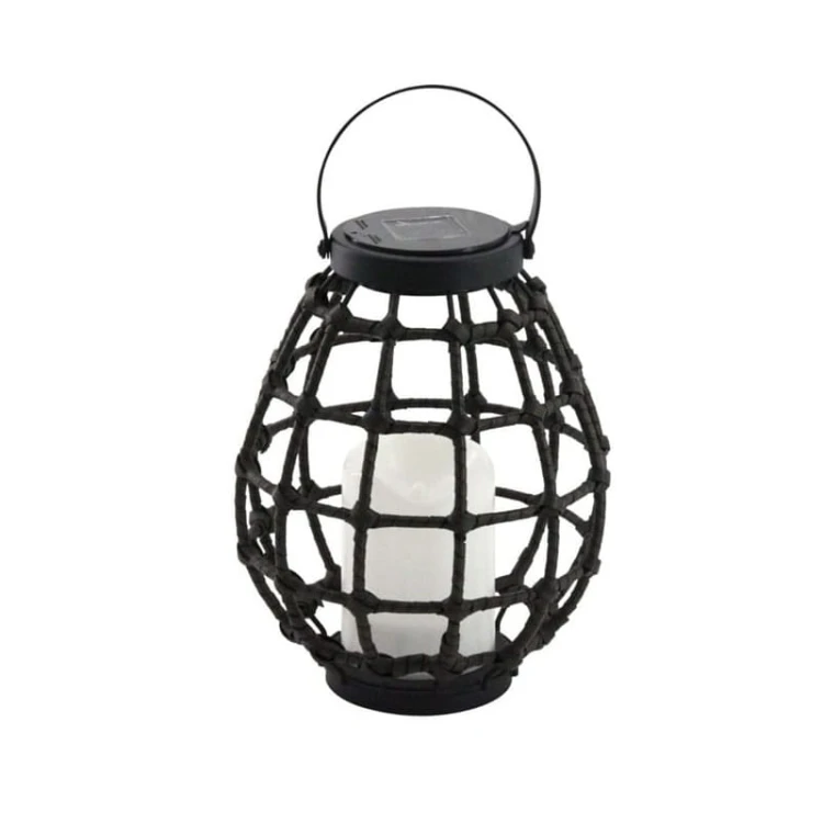 Lampa ogrodowa LED solarna wisząca KOGE 23cm IP44 czarna metal