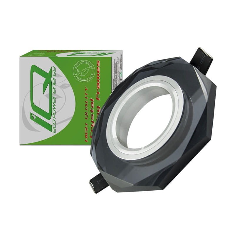 Oprawa sufitowa ozdobna MR16-GU10 ośmiokątna szklana czarna