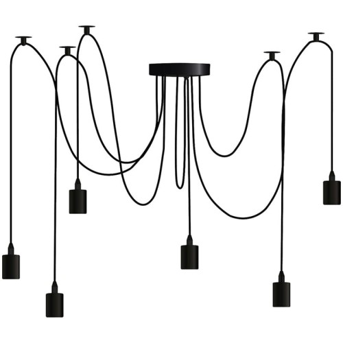 Lampa wisząca pająk ARANE 6 ramienna E27