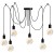 Lampa wisząca pająk ARANE 6 ramienna E27_1