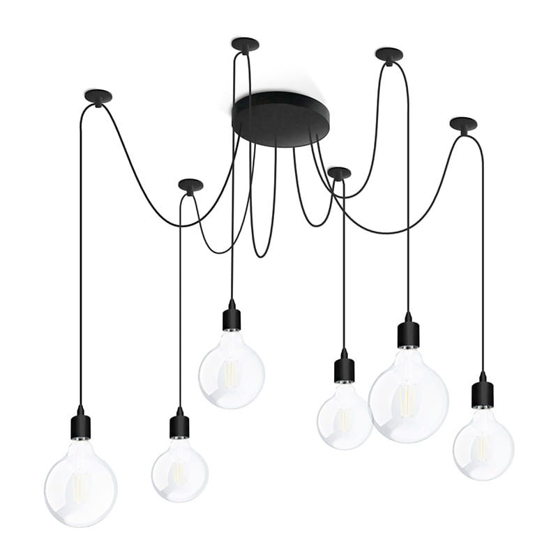 Lampa wisząca pająk ARANE 6 ramienna E27_2