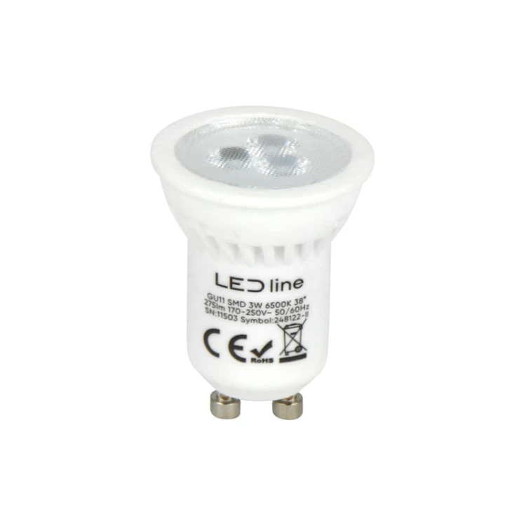 Żarówka LED GU11 3W 38° reflektor zimna 6500K 330lm_1