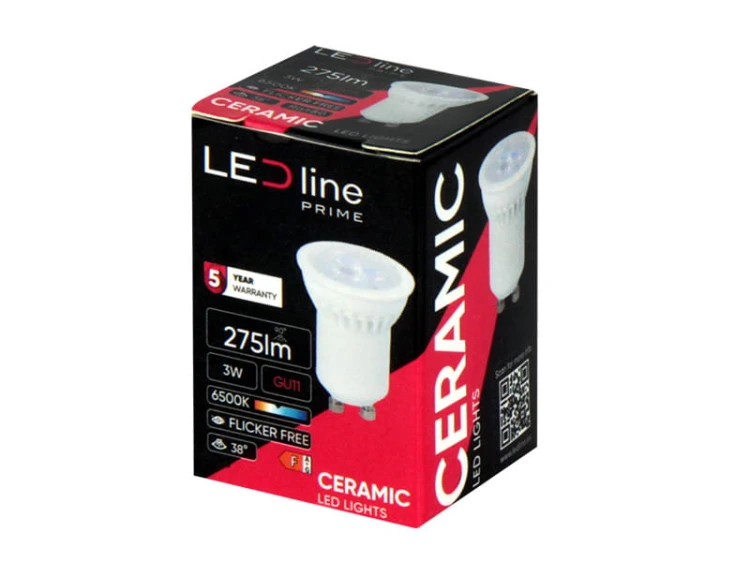 Żarówka LED GU11 3W 38° reflektor zimna 6500K 330lm_2