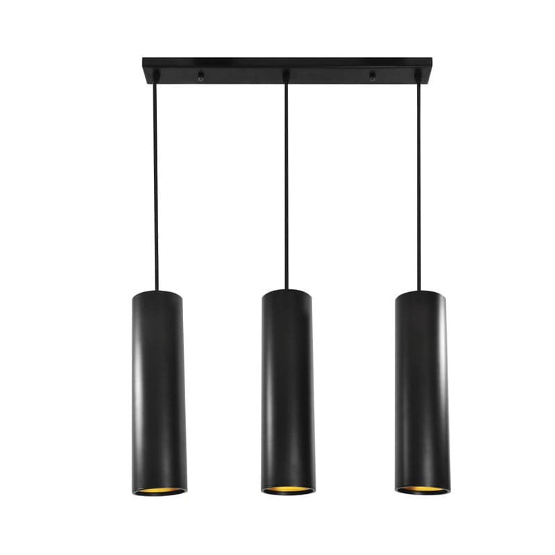 Lampa sufitowa wisząca potrójna LATI 3 GU10 - czarna