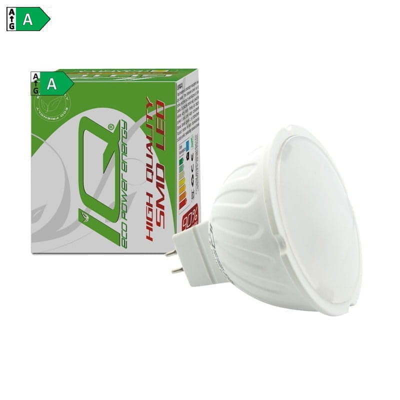 ŻARÓWKA LED MR16, GU5,3 6W 230V biała zimna