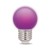 Żarówka-LED-E27-2W-230V-fioletowa-G45-kulka