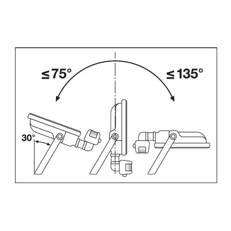 Naświetlacz LED LEDVANCE FLOODLIGHT 20W - 3000K biały z czujnikiem ruchu kąty