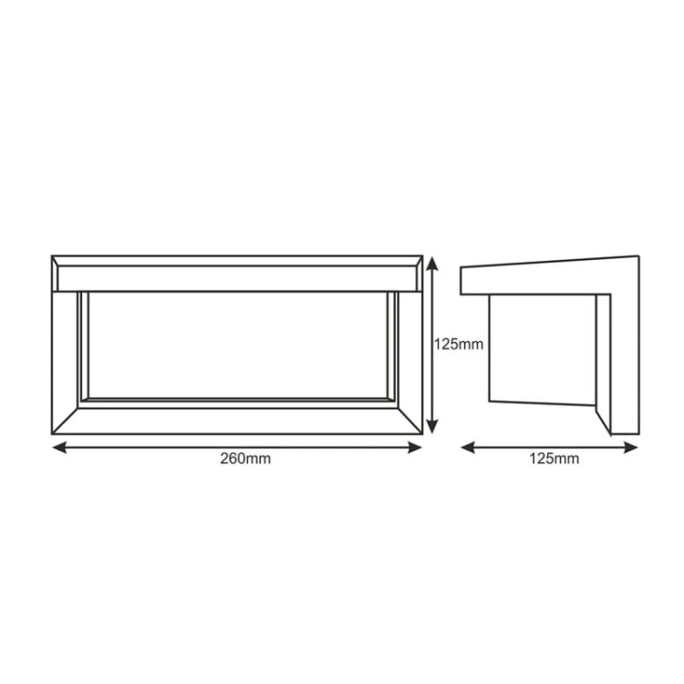 Kinkiet,-lampa-ogerodowa-CETUS-1-x-E27-IP54---czarny wymiary