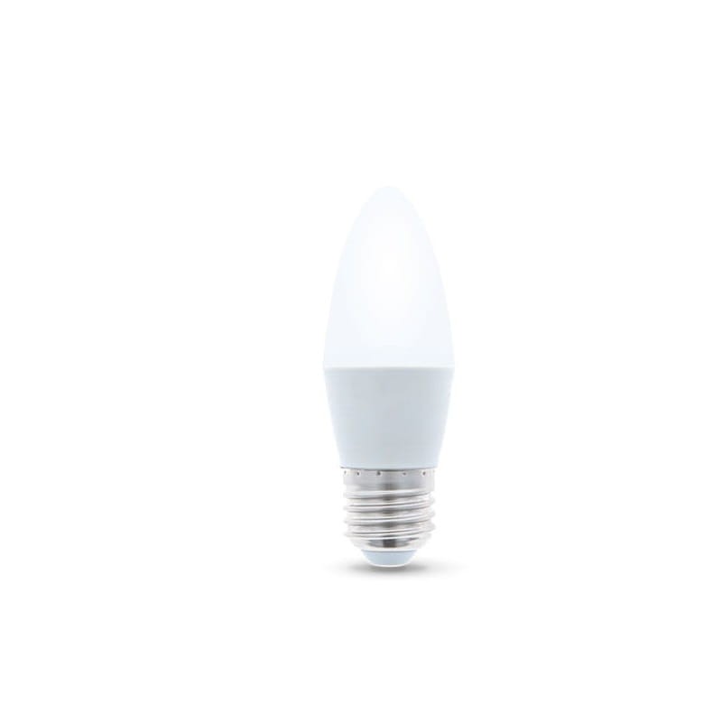 Żarówka LED E27 6W biała neutralna świeczka C37