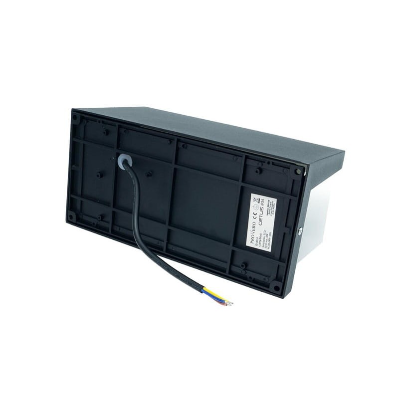 Kinkiet, lampa ogrodowa CETUS 1 x E27 IP54 z czujnikiem ruchu i zmierzchu - czarny montaż