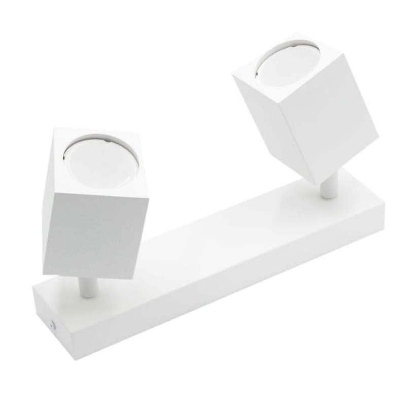 Kinkiet lampa podwójna GU10 QUANTUS II ruchoma biała