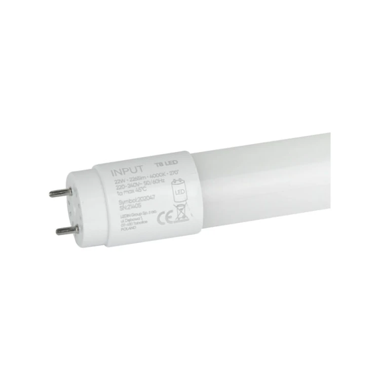 Świetlówka tuba LED T8 22W 150cm 2265lm biała zimna - 1-stronne zasilanie_1