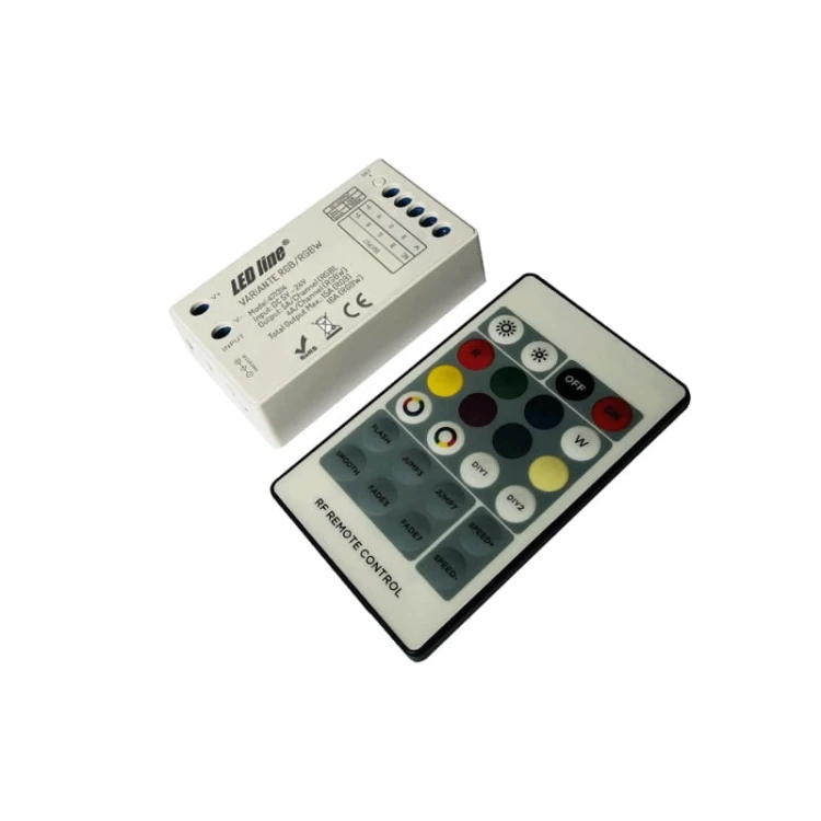 Kontroler LED RGB-RGBW RF radiowy + pilot 24 przyciski 5-24V VARIANTE