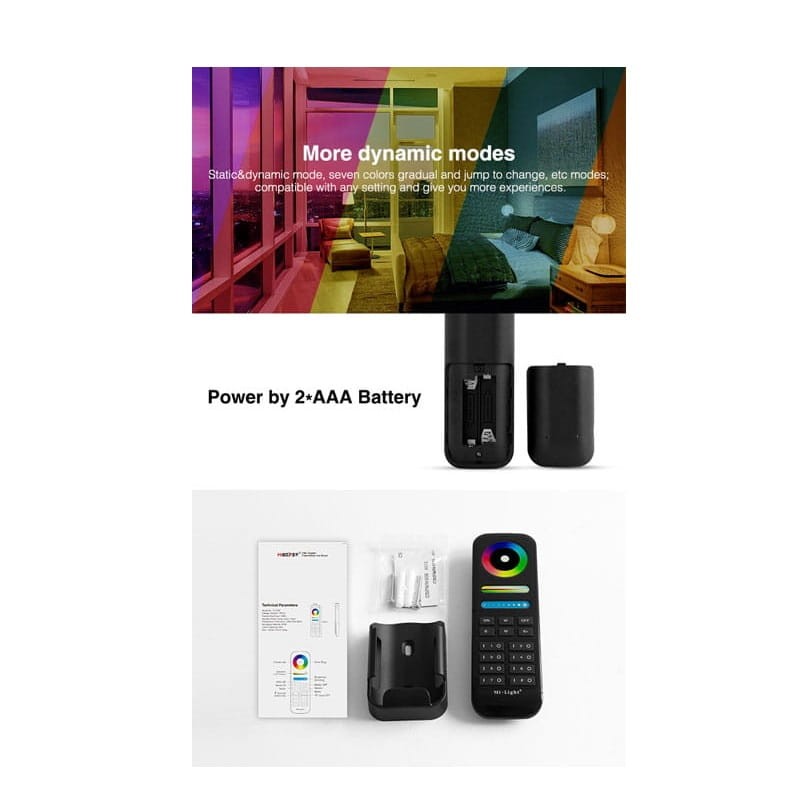Pilot Led RGB+CCT 8 strefowy FUT089 Milight
