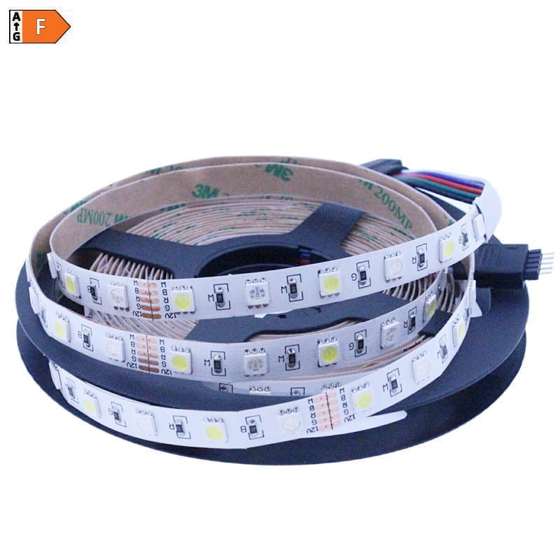 Taśma LED RGB+CW kolorowa + biała zimna 14,4W/m 12V 5m