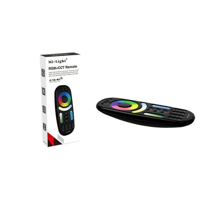 Pilot dotykowy 4 - strefowy LED RGB+CCT (RGBWW) czarny