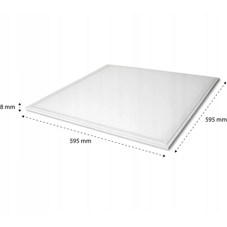 Panel podtynkowy plafon sufitowy kwadratowy 60x60 40W UGR19 IP44230V biały neutralny_4
