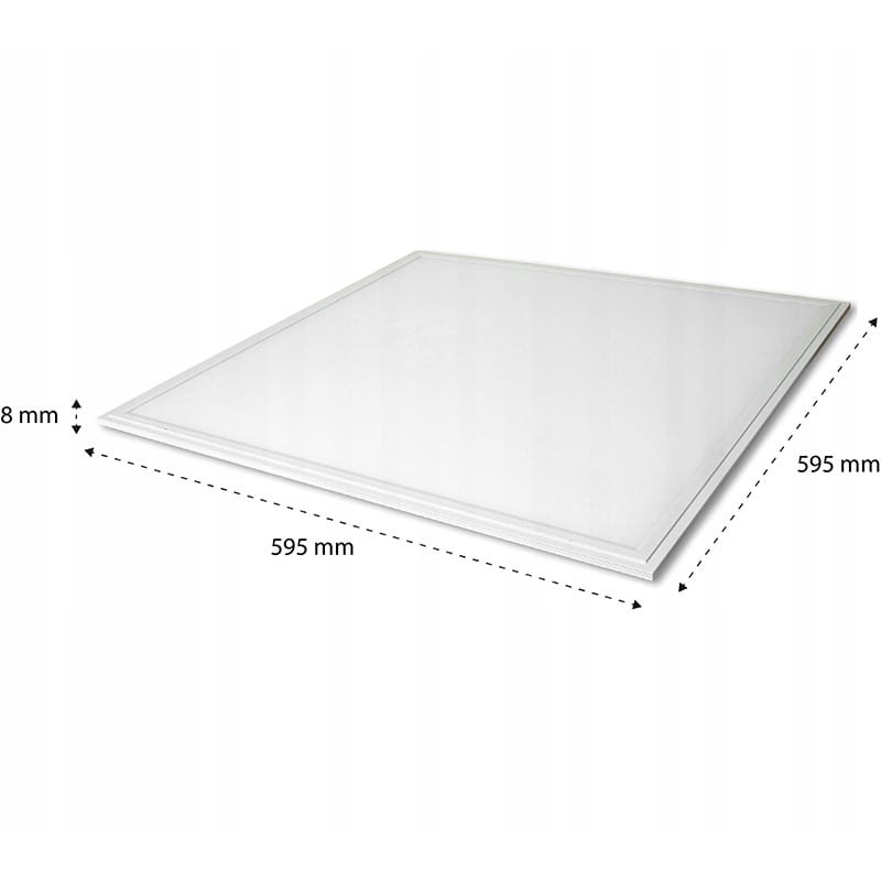Panel podtynkowy plafon sufitowy kwadratowy 60x60 40W UGR19 IP44230V biały neutralny_4