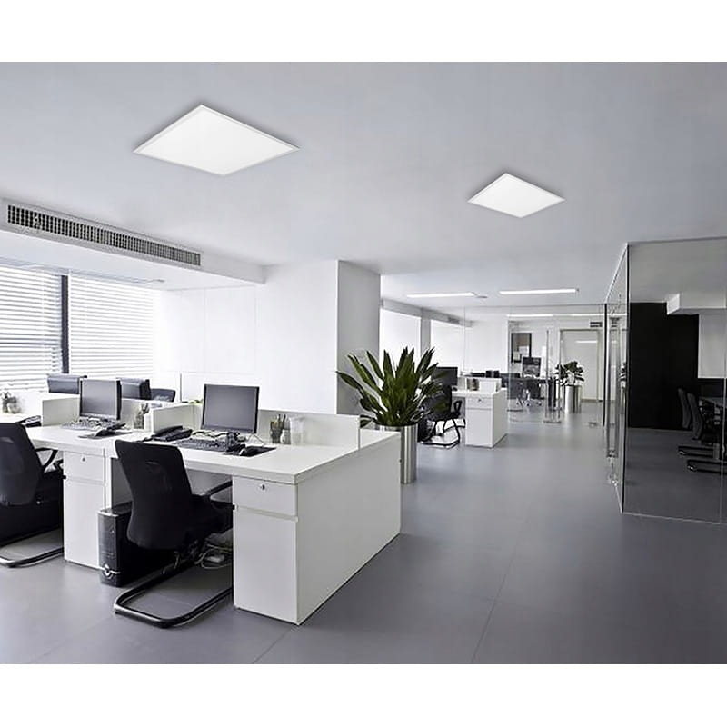 Panel podtynkowy plafon sufitowy kwadratowy 60x60 40W UGR19 IP44230V biały neutralny_5