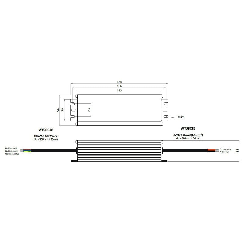 Zasilacz LED GLP 60W 12V 5A hermetyczny metal case_1