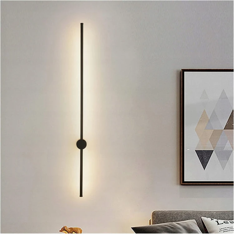 Kinkiet ścienny 14W 120 cm czarny slim biały neutralny IP20_9