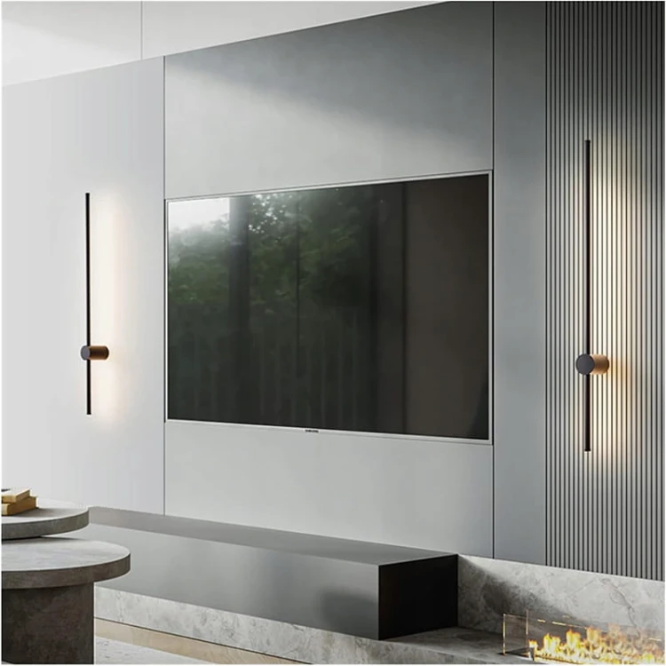 Kinkiet ścienny 14W 120 cm czarny slim biały neutralny IP20_10
