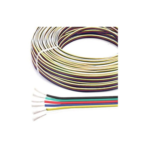 Przewód kabel LED 12-24V 6x0,33mm2 - 1 metr
