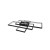 Żyrandol, lampa LED Galaxis Hydra 126W 230V 3000K-6500K czarny + pilot montaż