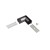 Łącznik kątowy 90° czarny do profilu aluminiowego LED - narożnego CORNER10