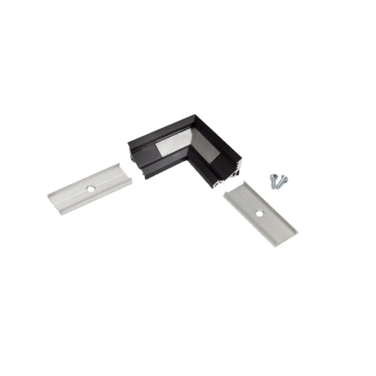 Łącznik kątowy 90° czarny do profilu aluminiowego LED - narożnego CORNER10