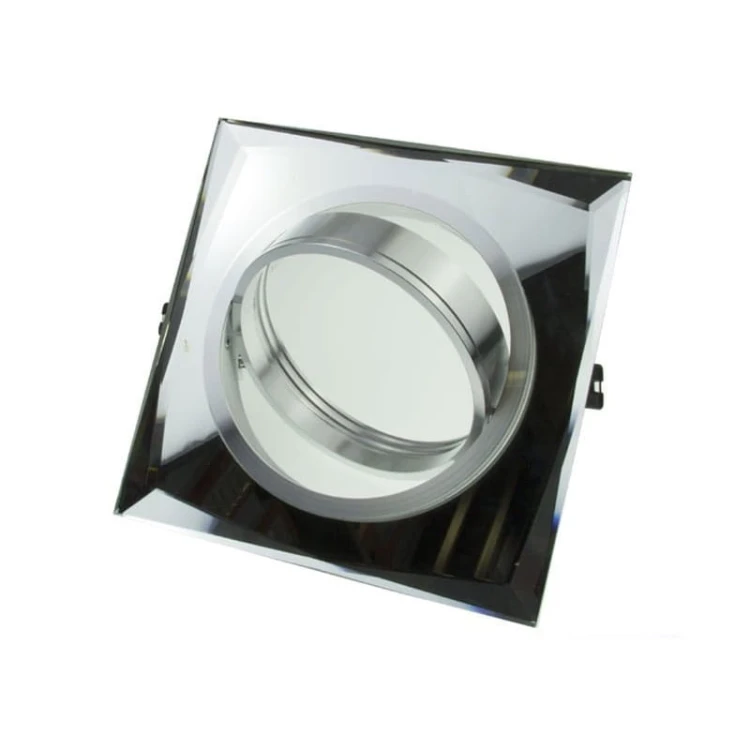 Oprawa kwadratowa ruchoma, aluminium, AR111 - szklana