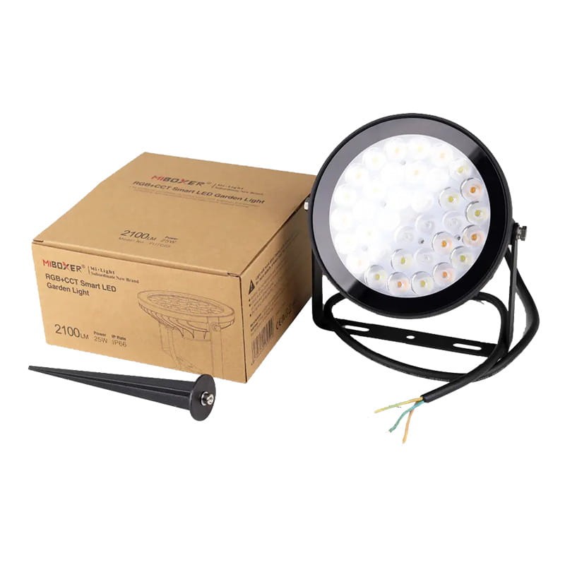 Lampa ogrodowa dogruntowa smart LED RGB+CCT 25W FUTC05_5