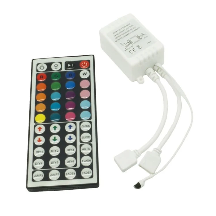 Kontroler LED RGB IR + pilot 44 przyciski 12V 12A 144W
