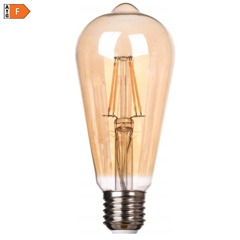 Żarówka LED E27 6W Filament Vita ST64 ciepła 2200K Amber