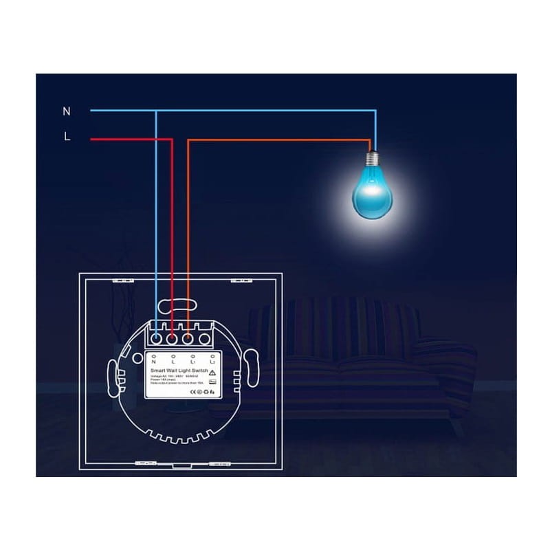 Inteligentny ściemniacz światła NEO WiFi TUYA schemat