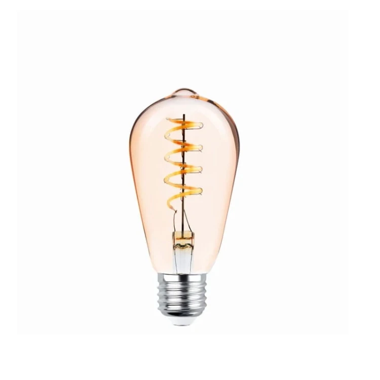 Żarówka LED E27 4W Filament ST64 ultra ciepła SF złota