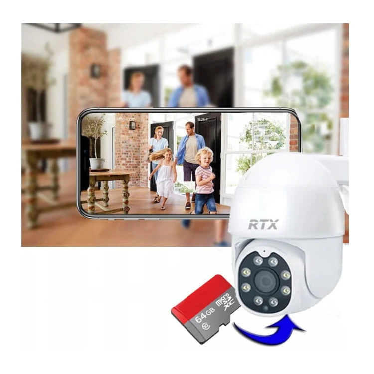 Kamera SmartCam zewnętrzna obrotowa z funkcją śledzenia Tuya Google na kartę