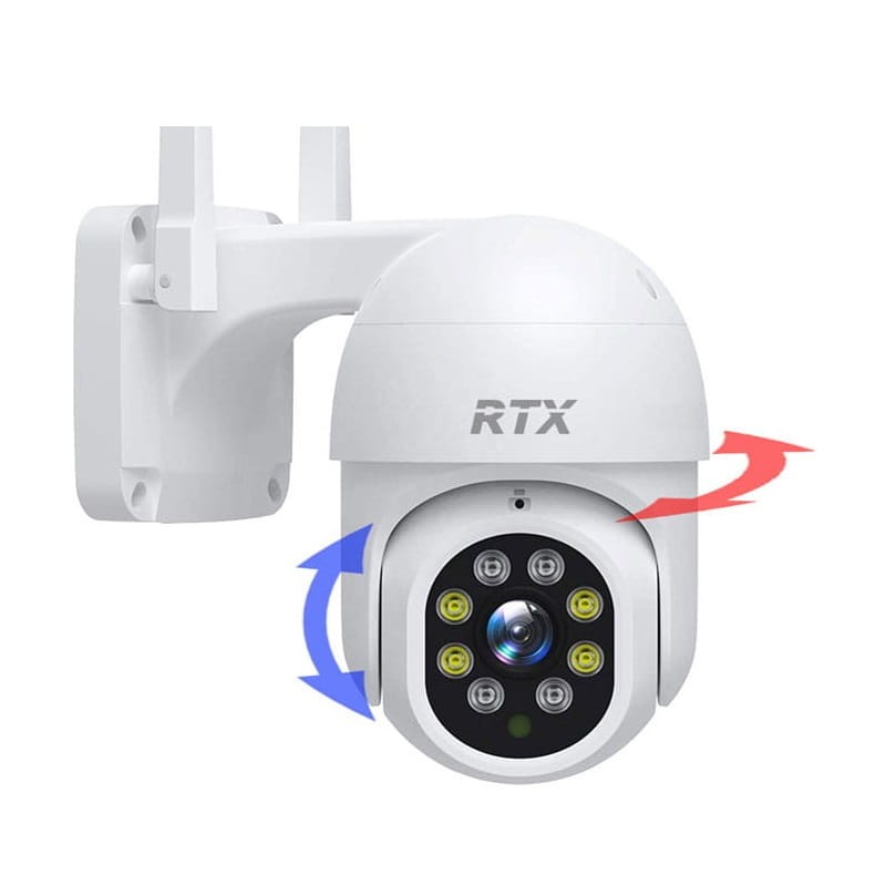 Kamera SmartCam zewnętrzna obrotowa z funkcją śledzenia Tuya Google obrotowa