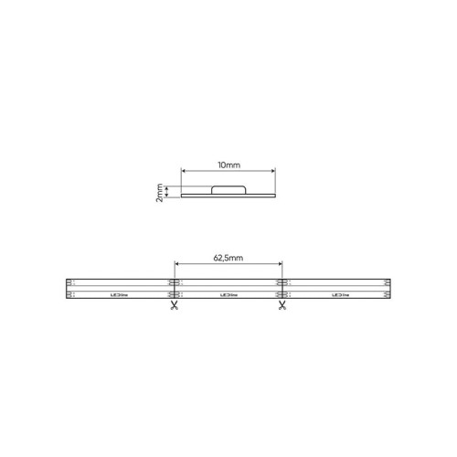 Taśma LED LEDline RGB COB 10W/m 24V liniowa 5m._1