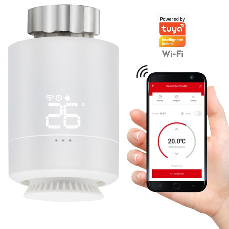 Głowica Termostatyczna Termostat ZigBee AA TUYA Smart_3