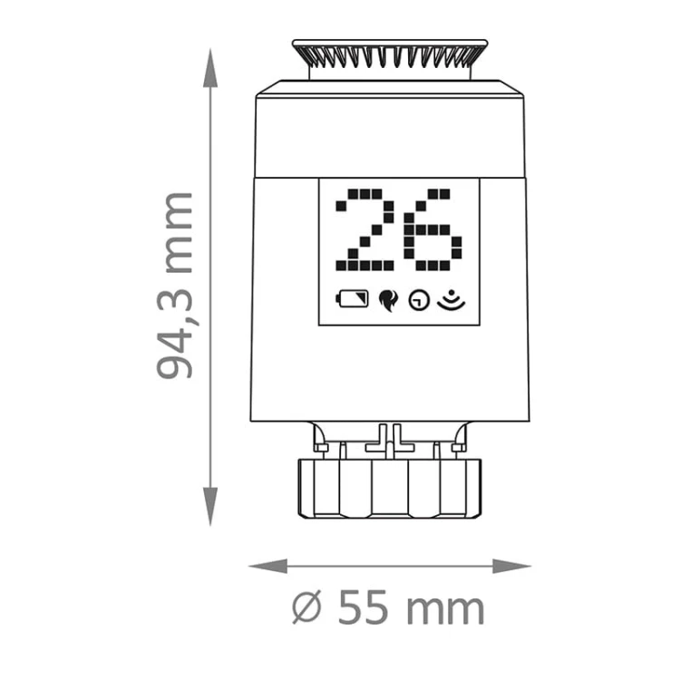 Głowica Termostatyczna Termostat ZigBee AA TUYA Smart_5
